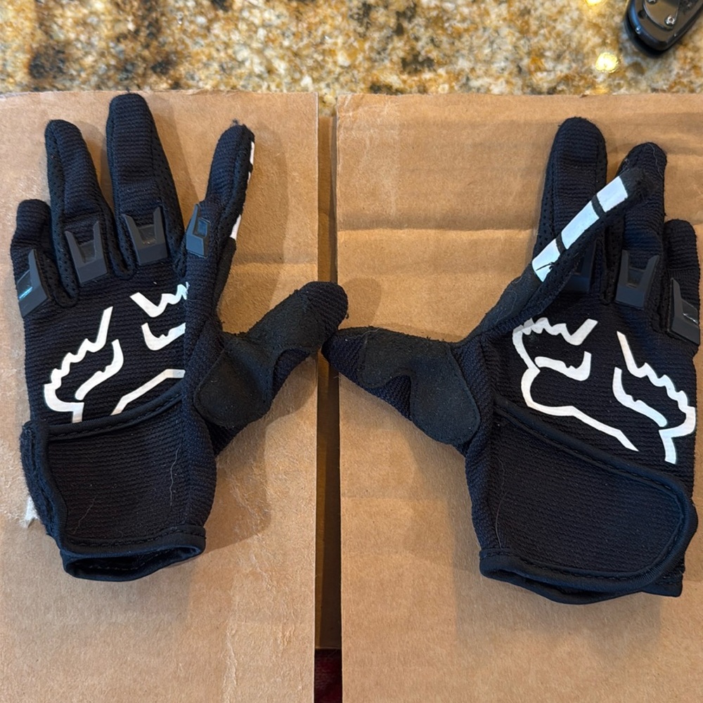 Boys fox moto gloves